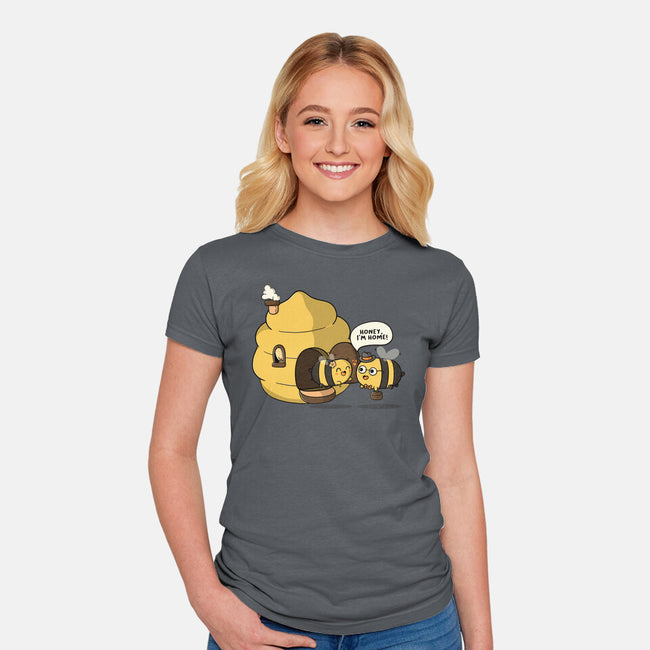 Honey I'm Home-Womens-Fitted-Tee-Freecheese