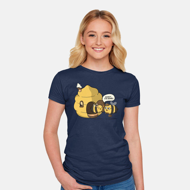 Honey I'm Home-Womens-Fitted-Tee-Freecheese
