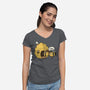 Honey I'm Home-Womens-V-Neck-Tee-Freecheese