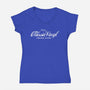 Enjoy Classic Vinyl-Womens-V-Neck-Tee-kg07