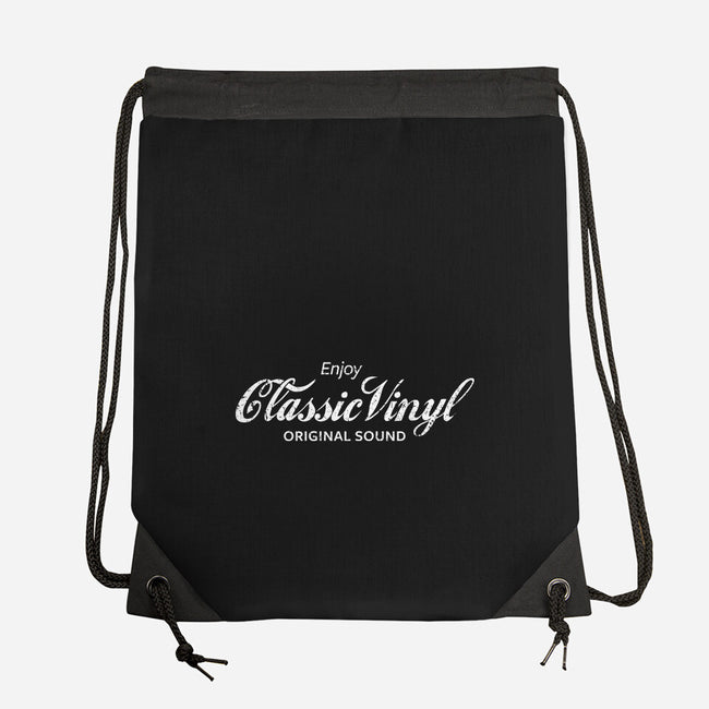 Enjoy Classic Vinyl-None-Drawstring-Bag-kg07