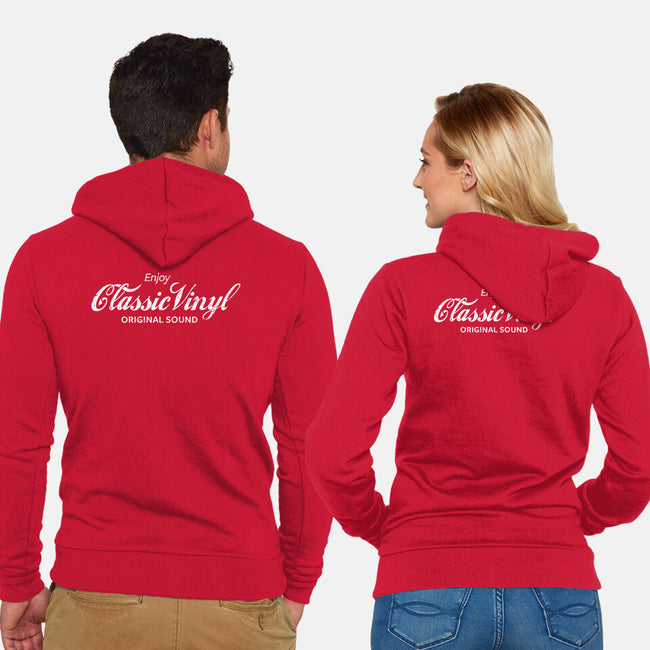 Enjoy Classic Vinyl-Unisex-Zip-Up-Sweatshirt-kg07