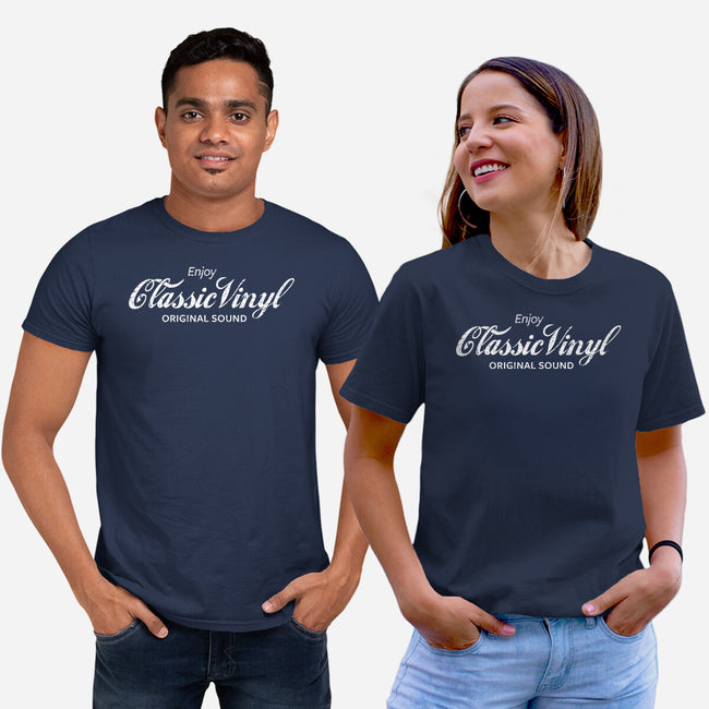 Enjoy Classic Vinyl-Unisex-Basic-Tee-kg07