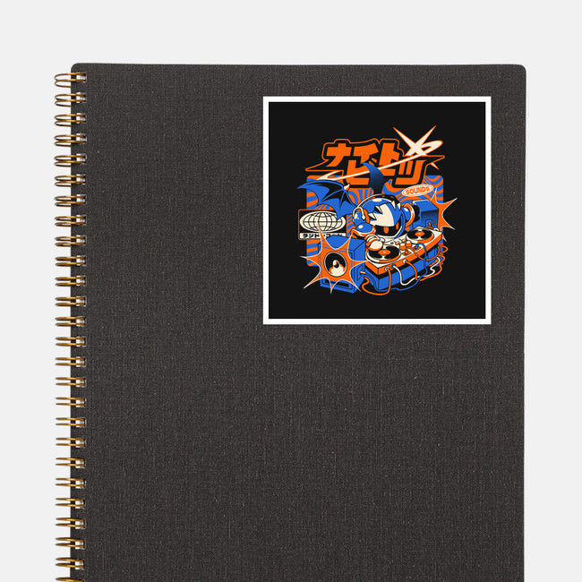 Night Beats-None-Glossy-Sticker-ilustrata