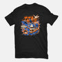 Night Beats-Womens-Fitted-Tee-ilustrata