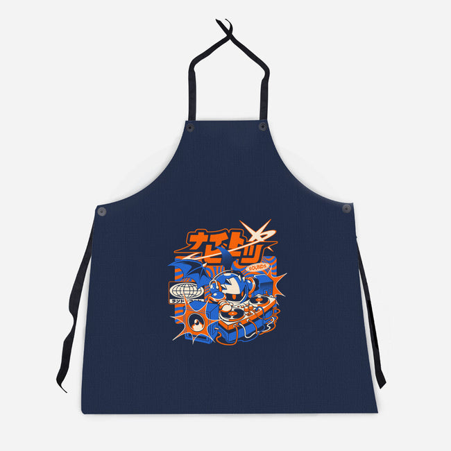 Night Beats-Unisex-Kitchen-Apron-ilustrata