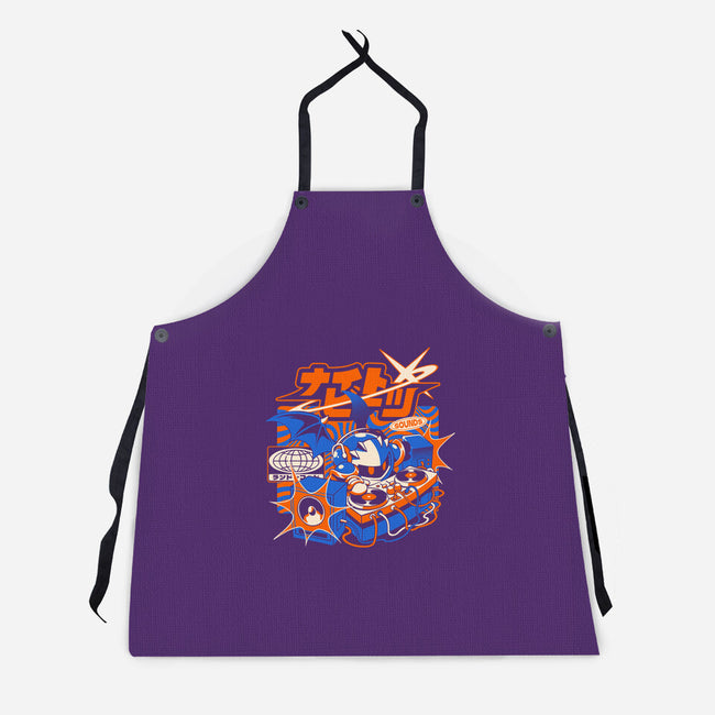 Night Beats-Unisex-Kitchen-Apron-ilustrata