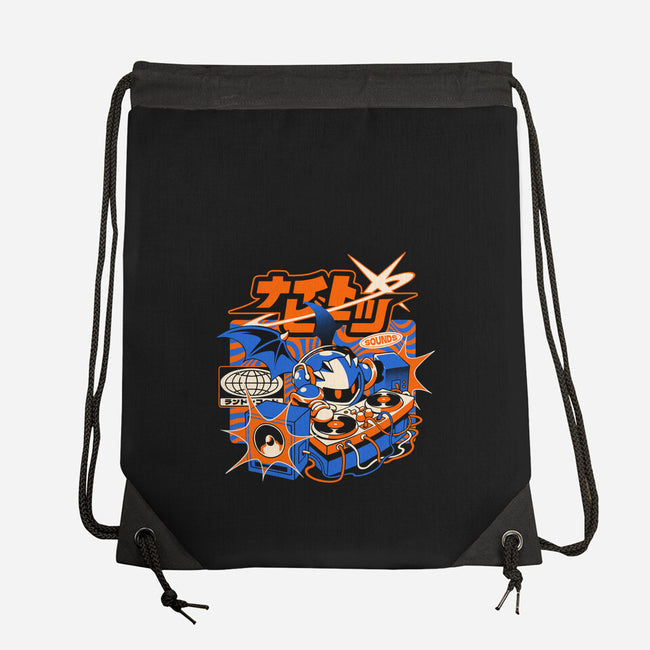 Night Beats-None-Drawstring-Bag-ilustrata