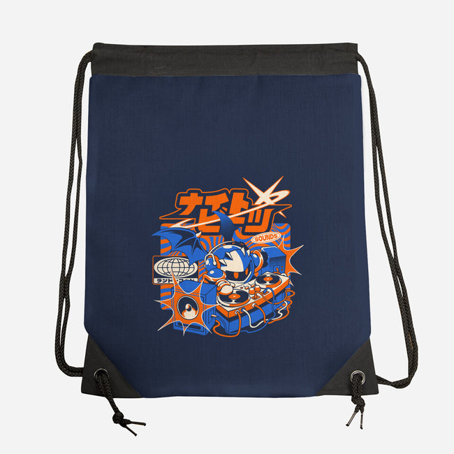 Night Beats-None-Drawstring-Bag-ilustrata