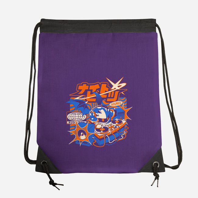 Night Beats-None-Drawstring-Bag-ilustrata