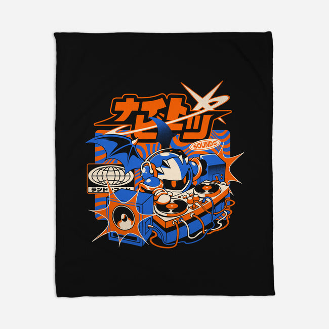 Night Beats-None-Fleece-Blanket-ilustrata