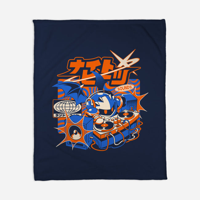 Night Beats-None-Fleece-Blanket-ilustrata