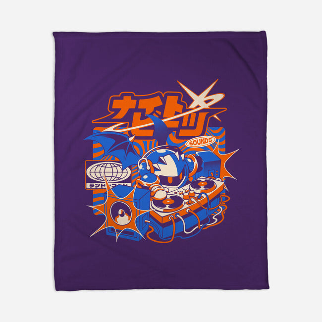 Night Beats-None-Fleece-Blanket-ilustrata