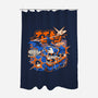 Night Beats-None-Polyester-Shower Curtain-ilustrata