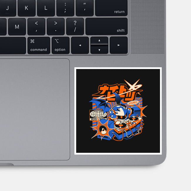 Night Beats-None-Glossy-Sticker-ilustrata