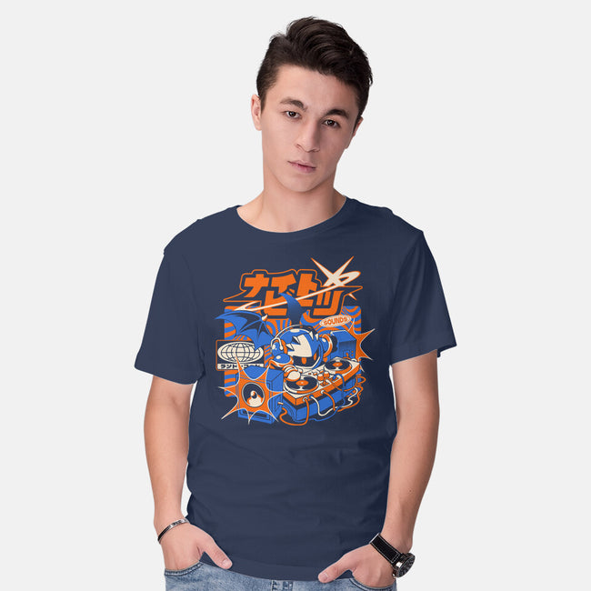 Night Beats-Mens-Basic-Tee-ilustrata