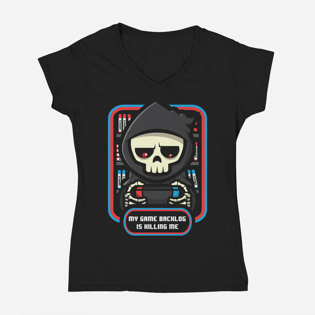 Backlog-Womens-V-Neck-Tee-jrberger