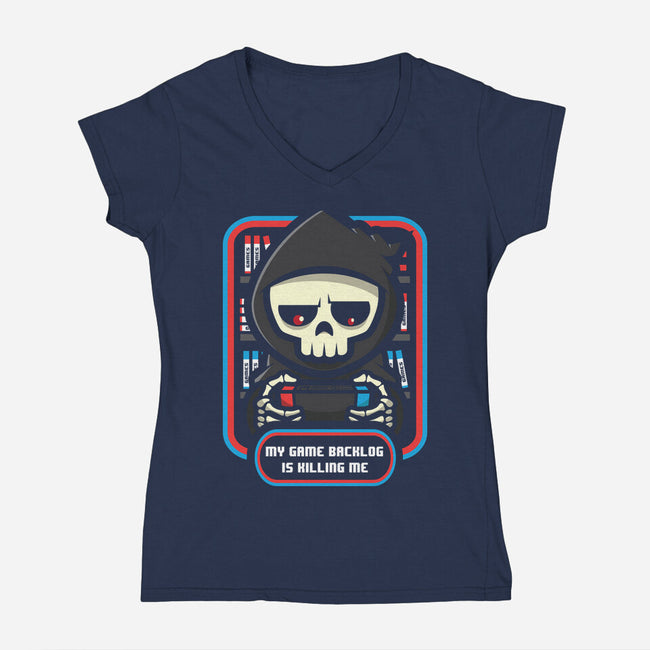 Backlog-Womens-V-Neck-Tee-jrberger