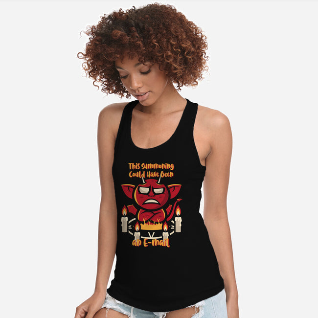 This Summoning-Womens-Racerback-Tank-jrberger