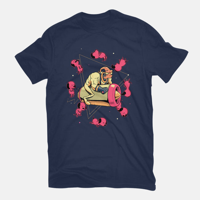 Space Puppies-Womens-Fitted-Tee-Bruno Mota