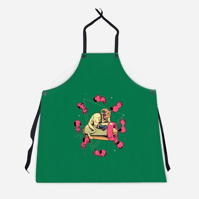 Space Puppies-Unisex-Kitchen-Apron-Bruno Mota
