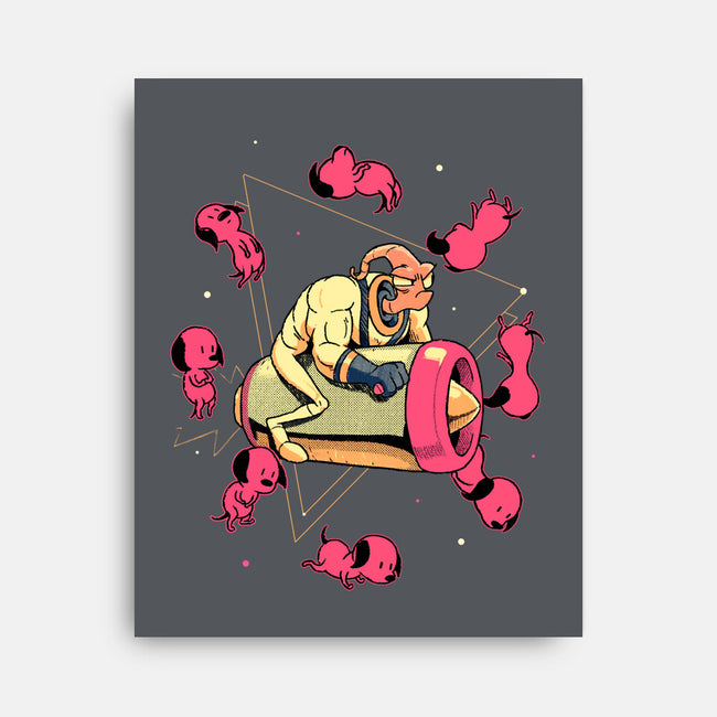 Space Puppies-None-Stretched-Canvas-Bruno Mota
