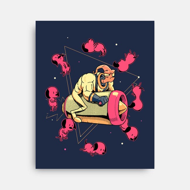 Space Puppies-None-Stretched-Canvas-Bruno Mota