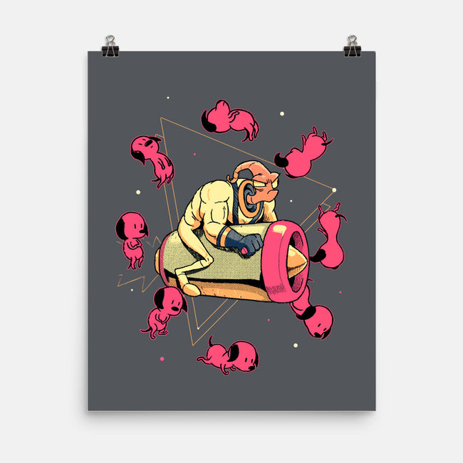 Space Puppies-None-Matte-Poster-Bruno Mota