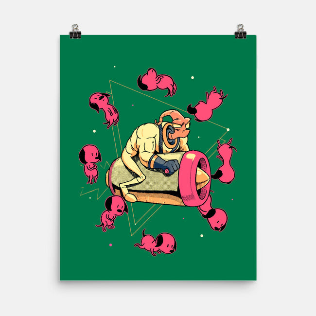Space Puppies-None-Matte-Poster-Bruno Mota