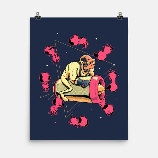 Space Puppies-None-Matte-Poster-Bruno Mota