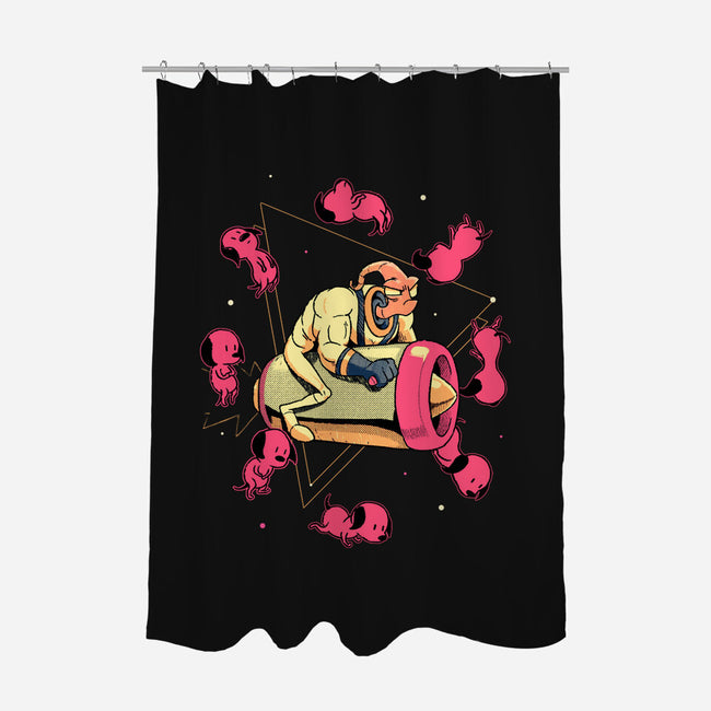 Space Puppies-None-Polyester-Shower Curtain-Bruno Mota