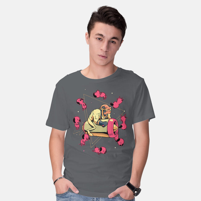 Space Puppies-Mens-Basic-Tee-Bruno Mota