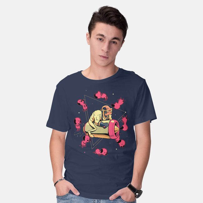 Space Puppies-Mens-Basic-Tee-Bruno Mota
