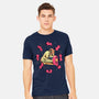 Space Puppies-Mens-Heavyweight-Tee-Bruno Mota