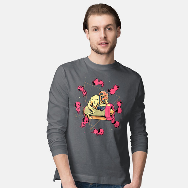 Space Puppies-Mens-Long Sleeved-Tee-Bruno Mota