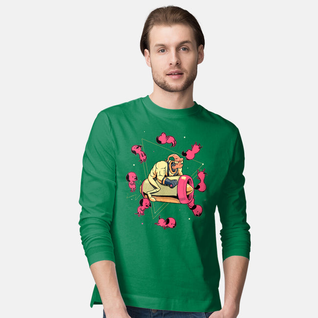Space Puppies-Mens-Long Sleeved-Tee-Bruno Mota