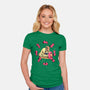Space Puppies-Womens-Fitted-Tee-Bruno Mota