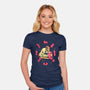 Space Puppies-Womens-Fitted-Tee-Bruno Mota