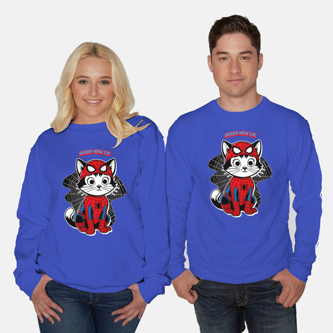 Brand New Cat-Unisex-Crew Neck-Sweatshirt-palmstreet