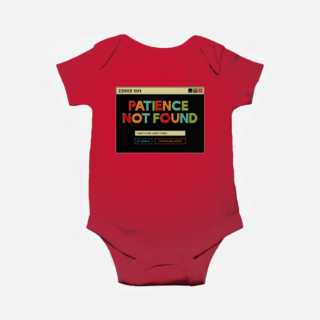Patience Not Found-Baby-Basic-Onesie-tobefonseca