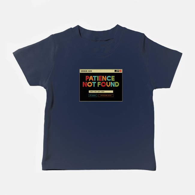 Patience Not Found-Baby-Basic-Tee-tobefonseca