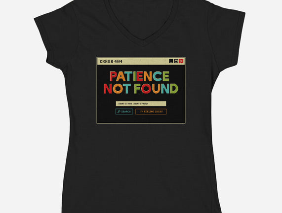 Patience Not Found