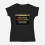 Patience Not Found-Womens-V-Neck-Tee-tobefonseca