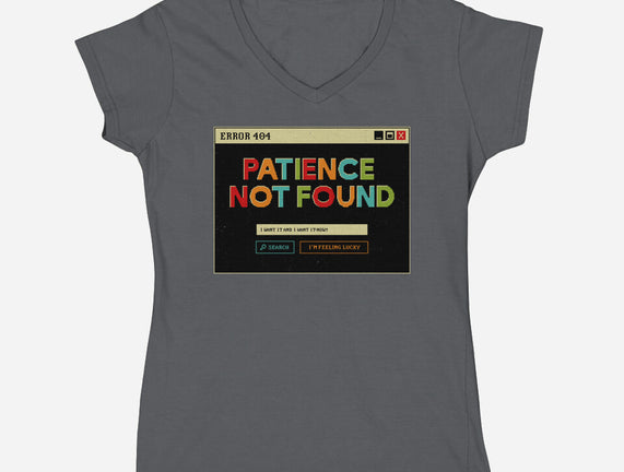 Patience Not Found