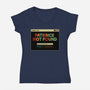 Patience Not Found-Womens-V-Neck-Tee-tobefonseca