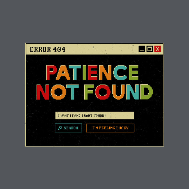 Patience Not Found-Womens-Fitted-Tee-tobefonseca