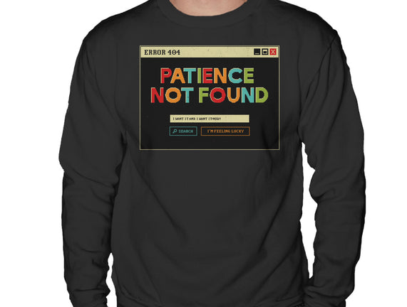 Patience Not Found