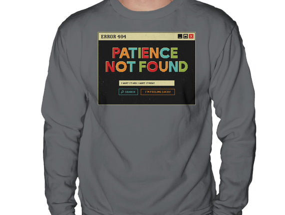 Patience Not Found