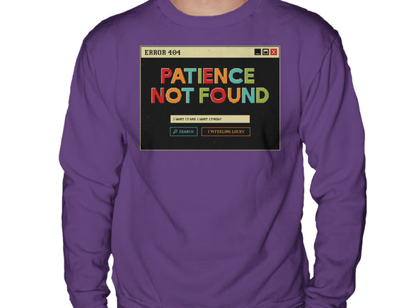 Patience Not Found