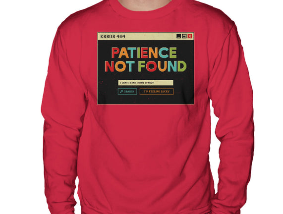 Patience Not Found